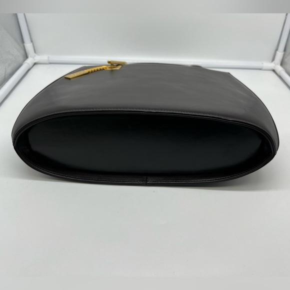 VALENTINO ORLANDI Vintage Brown Leather Gold Tone Top Handle Satchel Bag - Picture 12 of 16